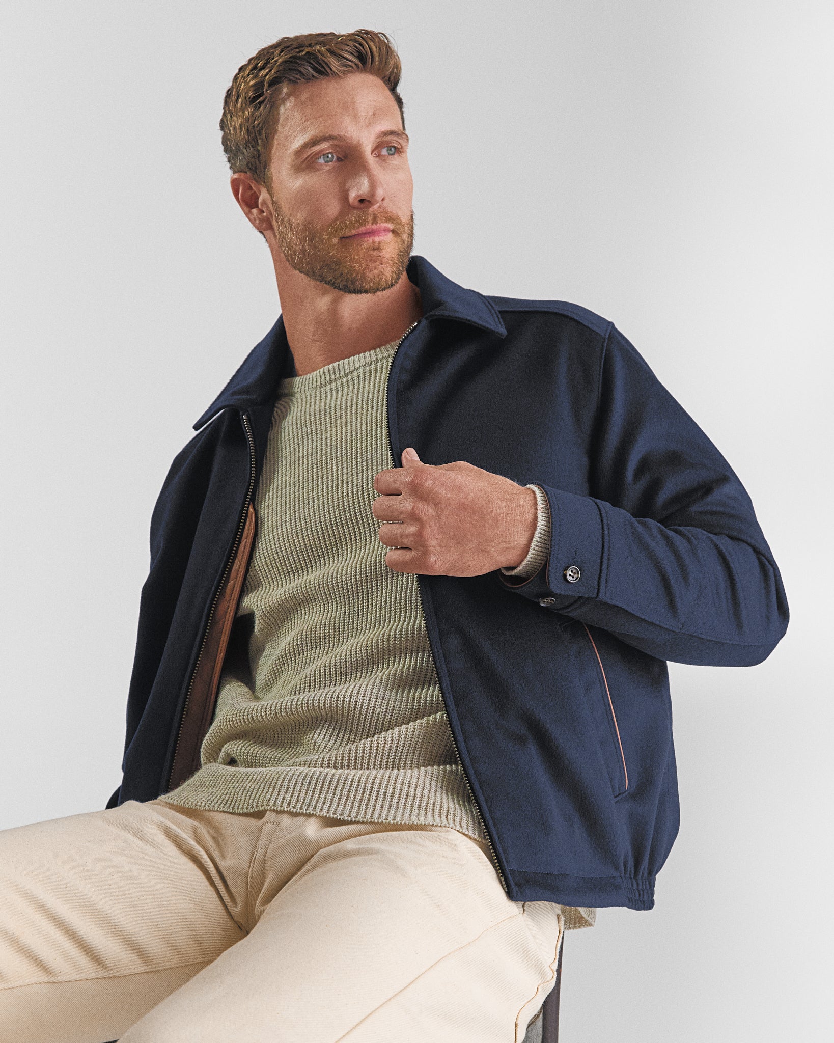 THE STOCKTON - Navy Lux Wool Classic Fit - Image 3