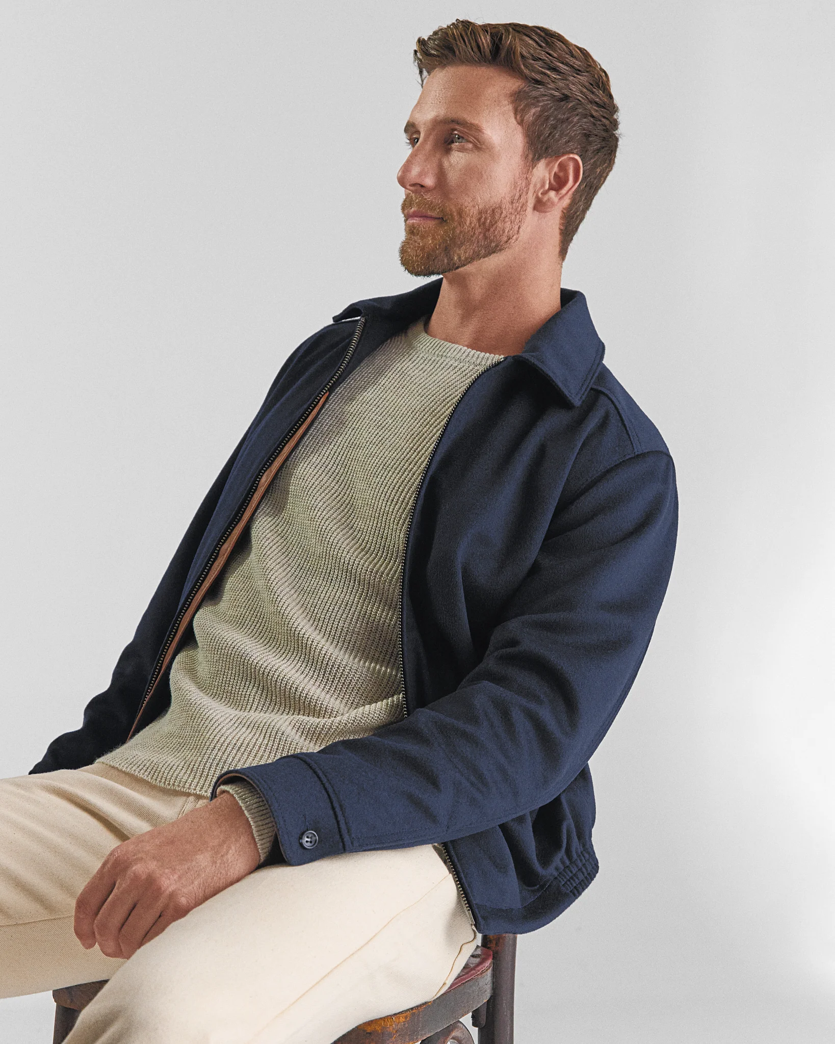 THE STOCKTON - Navy Lux Wool Classic Fit - Image 4